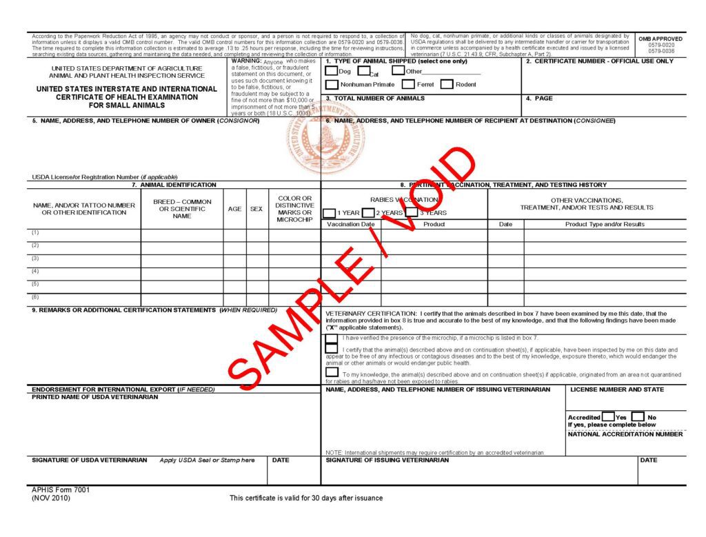 A sample of the form is shown.